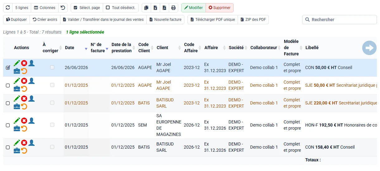 List of law firm invoices to review before approval