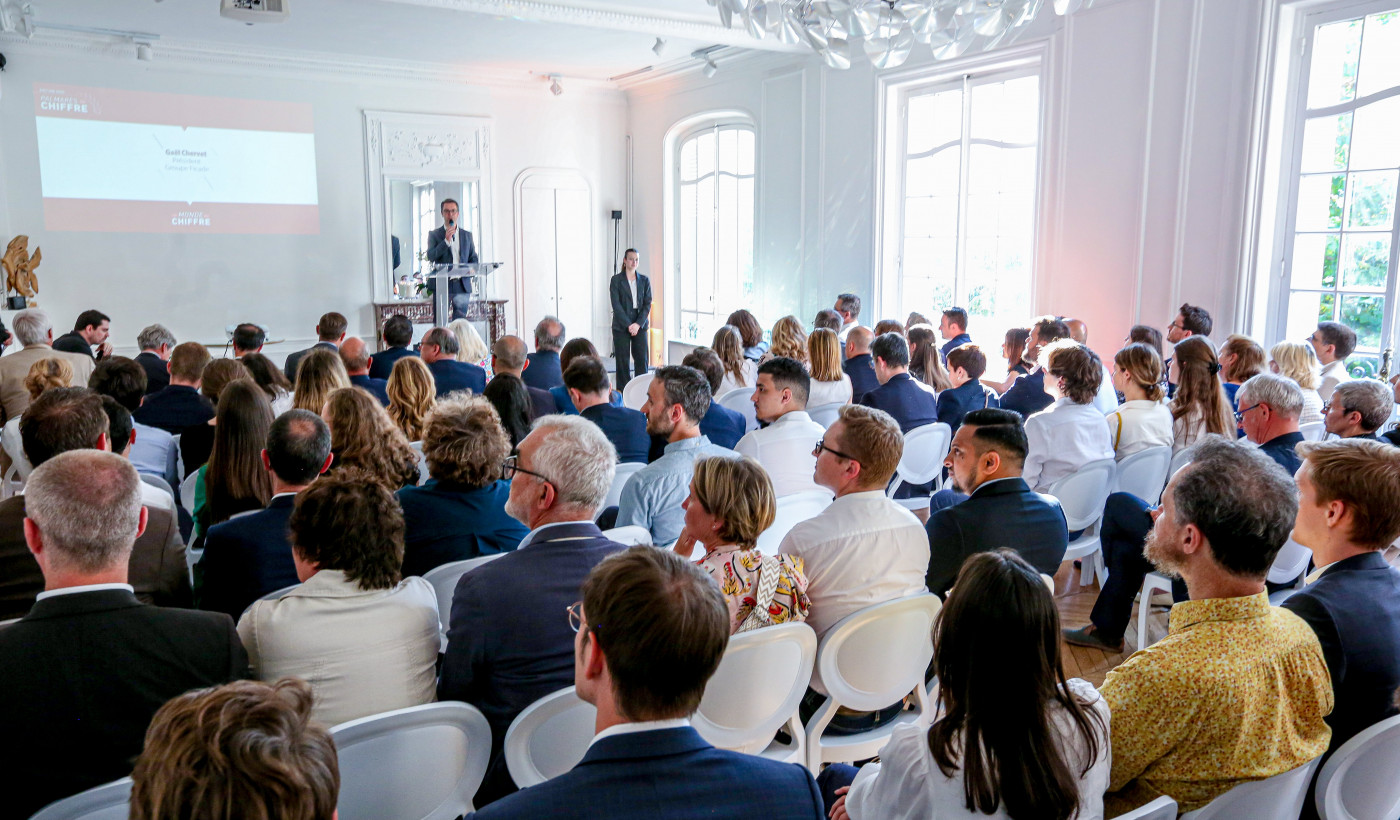 Professionals gathered during a Palmarès du Chiffre awards ceremony